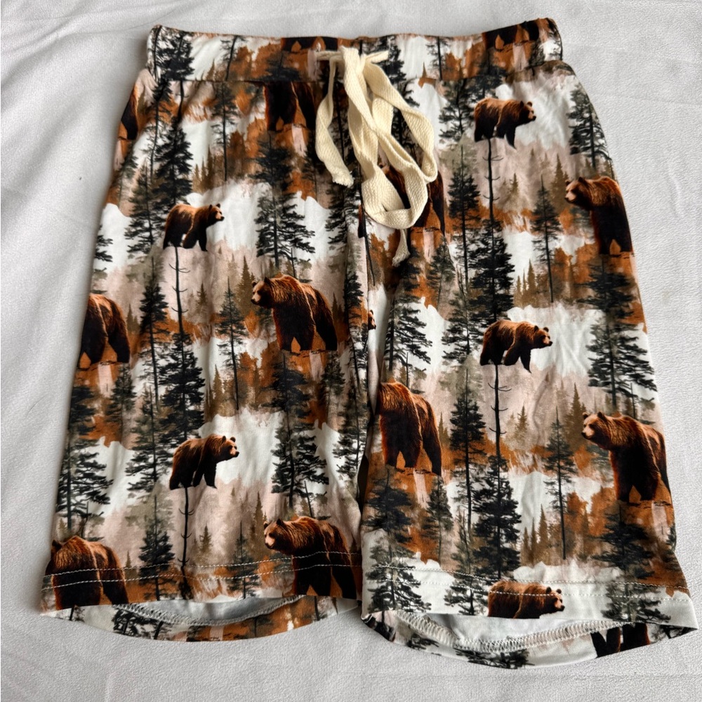 The Bailey Boys Co Shorts Bamboo 6T Boys Outdoor Hunting‎ Bear Woods Camping NEW